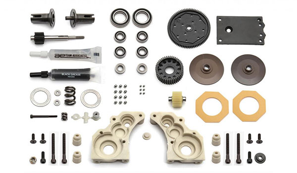 Associated RC10 Classic stealth transmission disassembled kit
