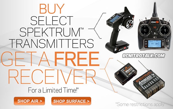 Free Spektrum receiver with purchase of select transmitter
