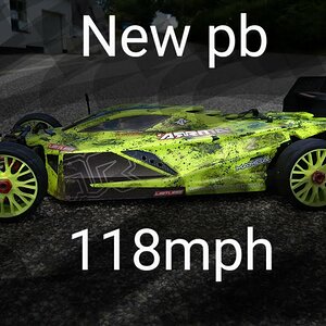 New pb on this Arrma Limitless Speedrun, first one this year 🇩🇰🇩🇰 118mph 190kmh