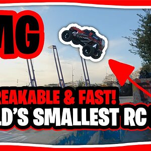 World's Smallest RC CAR vs SKATEPARK | Traxxas LaTrax Teton 1/18 Scale Basher