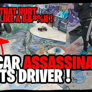 RC CAR Skatepark Bashing GOES WRONG ! Arma Fireteam 6s LANDS ON DRIVER !