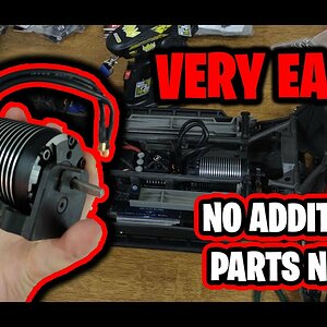 How to mount the Hobbywing 1650 KV Motor using the stock Xmaxx mount & pin system - Traxxas Xmaxx