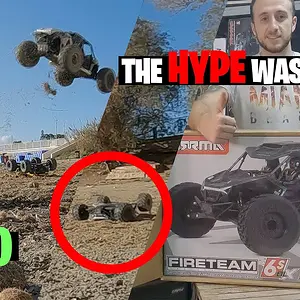 How valid was all the hype for this 430 Euro RC Car Basher? Fireteam Unboxing and Punishment
