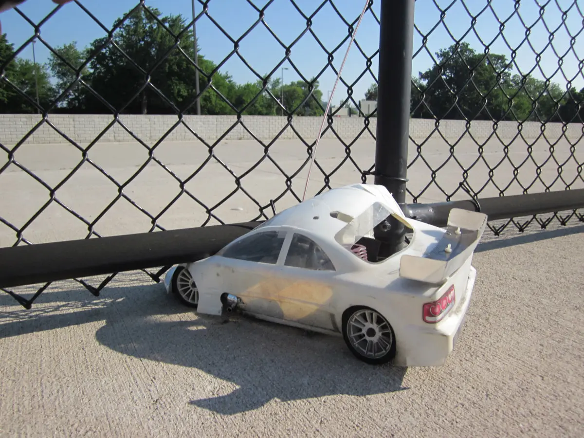 fence crash