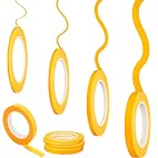 Epakh 4 Rolls Pinstripe Tape, Masking Tape in 1/16, 1/8, 1/4 and 1/2 Inch Wide, Painters Automotive Masking Tape for DIY Car Auto Paint Art (Yellow,52 yd) Epakh 4 Rolls Pinstripe Tape, Masking Tape in 1/16, 1/8, 1/4 and 1/2 Inch Wide, Painters Automotive Masking Tape for DIY Car Auto Paint Art (Yellow,52 yd)