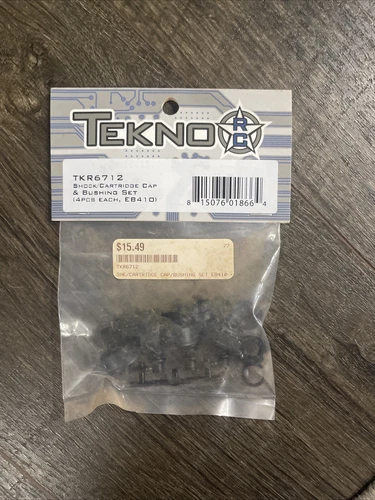 Tekno RC EB410/ET410 Shock/Cartridge Cap & Bushing Set (4) [TKR6712]