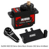 INJORA INS012G 12g Digital Servo with Mount & 15T Metal Arm for Axial SCX24 - Servo with mount and black arm