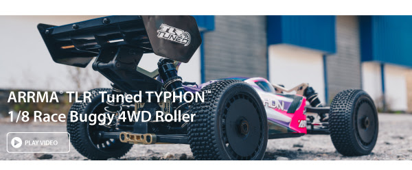 ARRMA TLR Tuned Typhon 4WD Race Buggy Roller video