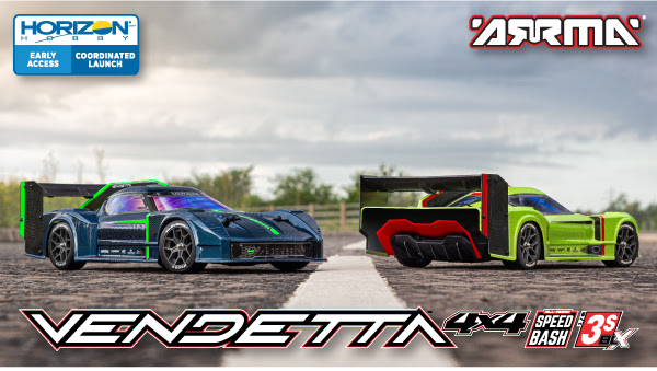 ARRMA VENDETTA 4x4 3S BLX Speed Racer RTR