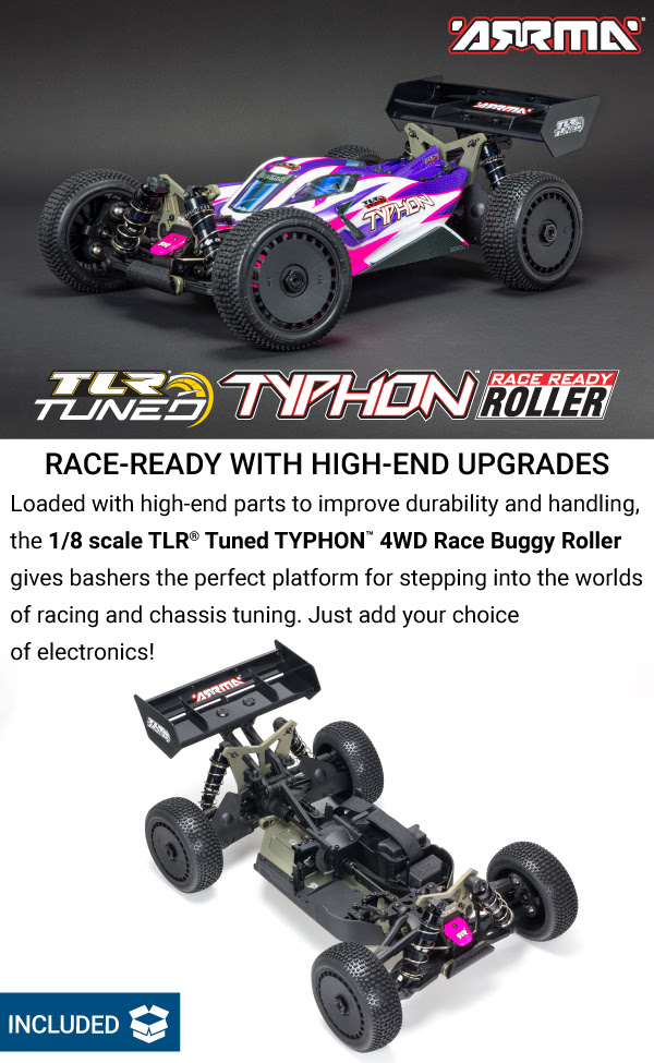 ARRMA TLR Tuned Typhon 4WD Race Buggy Roller