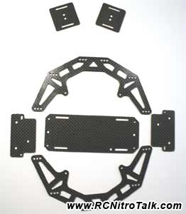 HBZ 7 piece carbon fiber Axial Scorpion kit.