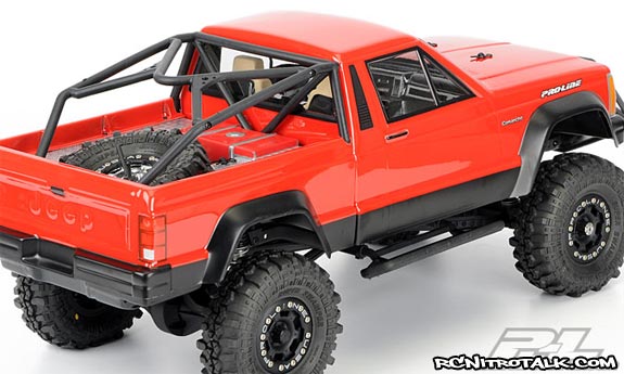Jeep Comanche red body with honcho cage