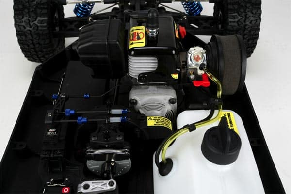 Losi 5ive-T engine and chassis