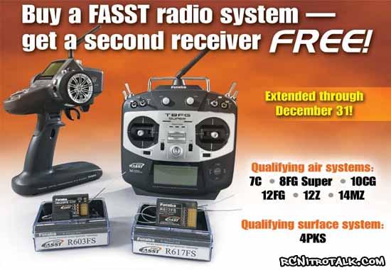 Buy a Futaba FASST radio system, get a second receiver free!