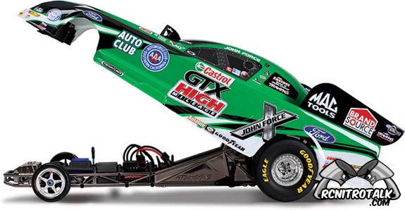 Traxxas Funny car with the body up