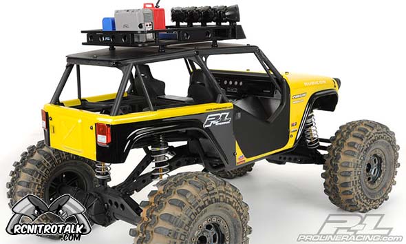 Back side of Axial Wraith Jeep Wrangler Rubicon body