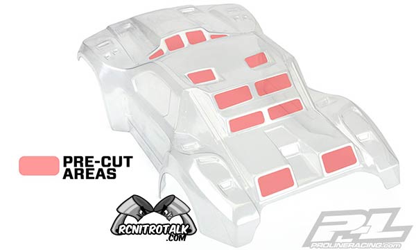 Pro-line Pre-Cut Flo Tek Fusion cut areas 3458