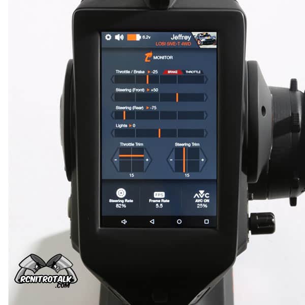 Spektrum DX6R touch screen