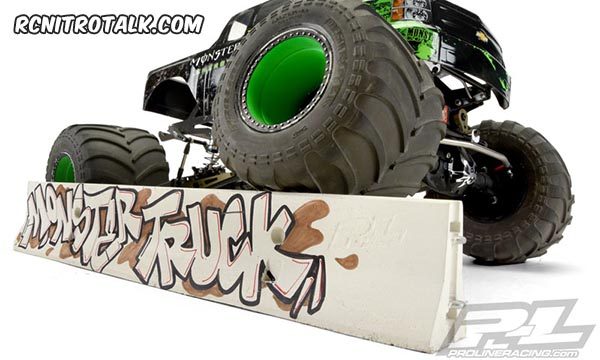 Concrete k-rail monster truck