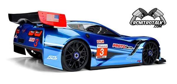 Corvette C7.R clear body back 1551-40