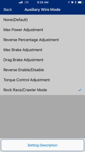 auxiliary wire mode ios