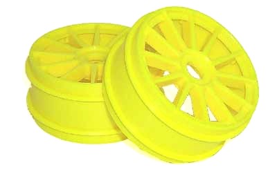 Yellow 1/8th Buggy 12 Spoke Wheels from Racers Edge